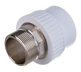 Муфта RTP PN25 комбинированная, наружная резьба, D50х1 1/2 мм под ключ 10669 