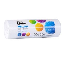 Мешки для мусора ""Особо прочные"" 35 л, 25 шт, белые, ролик Fun Clean 6397 