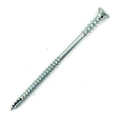 Дистанционный шуруп Rusconnect WDS 06100 6x100 мм, потайная головка, TORX, белый цинк, 100 шт. 390610 