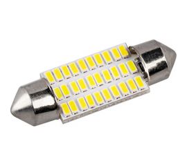 Автолампа SKYWAY диод T11(C5W) 12V 30SMD диодов 1-конт 36мм, белая салон S08201495 