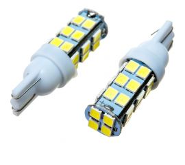 Автолампа диод SKYWAY T10*W5W* 12V 25 SMD Блистер без цоколя 1-конт Белая Гарабиты, номер, салон S08201339 