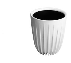 Пластиковый горшок с вкладкой liveingreen СИГМА белый, диам. 25 см, высота 30 см, 10.2 л СИ25-10 