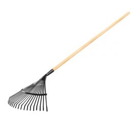 Веерные пластинчатые грабли Gigant 20-зубые, порошковая окраска, с деревянным черенком GAV-18 