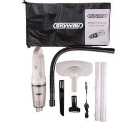 Пылесос SKYWAY ТАЙФУН 6000 Па, 80 Вт, 11.1 В, с подсветкой, беспроводной, 2 насадки, шланг, в сумке S10801004 