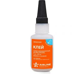 Супер клей Airline цианакрилатный EXTRA STRONG, 1 шт., 20 гр., флакон с носиком ADGC009 