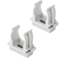 Крепеж-клипса для трубы TDM 20 мм, цвет белый, 10 шт. SQ0405-2002 