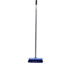 Щетка для сухой уборки пола InLoran ручка 110 см, васильковый, арт. M-100BL 