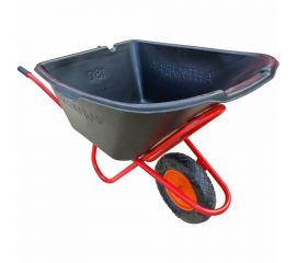Строительная одноколёсная тачка с пневмоколесом TOR Антиудар 110 л, 200 кг 1023977 