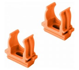 Крепеж-клипса для трубы TDM ПНД 20 мм, оранжевая, 10 шт. SQ0405-0122 