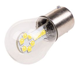 Автолампа SKYWAY диод S25 P21W 12V 9SMD BA15s 1-конт Белая зад��ий ход, повороты S08201429 