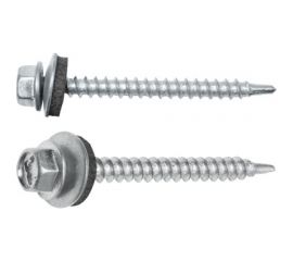 Кровельный саморез STARFIX 4,8x25 мм, цинк, шайба с прокладкой, PT1, 250 шт. SMC2-83809-250 