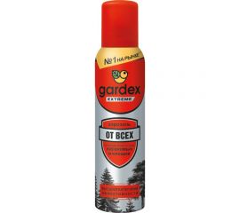 Аэрозоль-репеллент от всех летающих кровососущих насекомых и клещей GARDEX Extreme 150 мл 0150 
