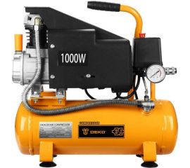 Компрессор DEKO воздушный поршневой масляный DKAC09, 9л ресивер 018-1110 