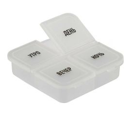 Таблетница на день Ecos 4 секции, день/утро/вечер/ночь 104325 