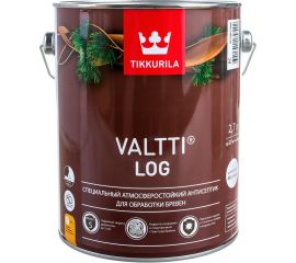 Антисептик TIKKURILA VALTTI LOG специальный для бревен, атмосферостойкий, бесцветный 2,7л 700010346 
