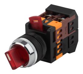 Переключатель ЭРА ANC-22-2 2 положения, красный, неон, 240В, I-O, 1з+1р, 10/400/3200 Б0045680 