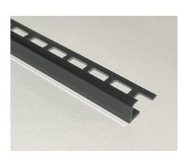 Профиль для плитки наружный DECONIKA 10 мм 2.5 м 007-G Черный глянец Д-Пл10-Н 007-G ЧЕР Г 