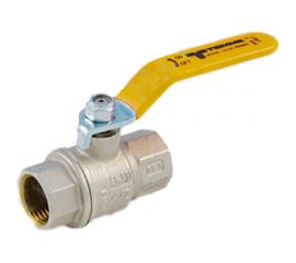 Шаровой кран для газа Tiemme Uragano ВВ, 1"", желтый рычаг 2210007 