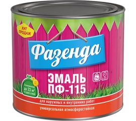 Эмаль Ленинградские краски Фазенда ПФ-115 желтая 1,9 кг 24297 