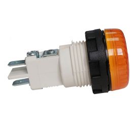 Сигнальная арматура Emas желтая 22мм под лампу с резьбой Ba9S 220B S224NS7 