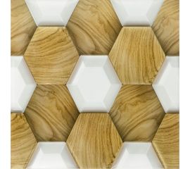 Самоклеящаяся 3D панель Центурион 300x300x5 мм Медовые соты 79674 