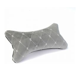 Комплект автоподушек на подголовник Dreamcar серый/белый, бабочка, велюр, 2 шт. DC-000-0938958P1591 