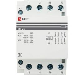 Модульный контактор EKF КМ 25А 2NO 2NC 3 мод. PROxima km-3-25-22 