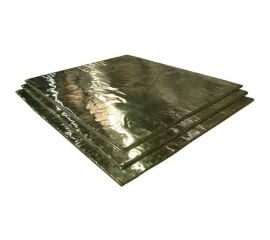 Базальтовый картон с фольгой BASFIBER 1000x600x8 мм, 3 шт., 1.8 м2, огнеупорный, 700C БИМ 8 2П-Ф 