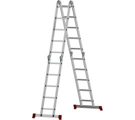 Четырехсекционная лестница-трансформер Новая Высота 4х5 ступеней 2320405 