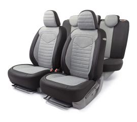 Авточехлы AUTOPROFI LINEN LIN-1505 BK/L.GY 