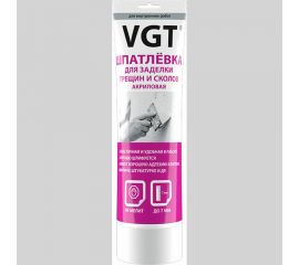 Акриловая шпатлевка для заделки трещин и сколов VGT для внутренних работ 0,33 кг туба 11607361 