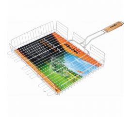 Объемная решетка-гриль SPARTA 300х400х65 мм, хромированная 69561 