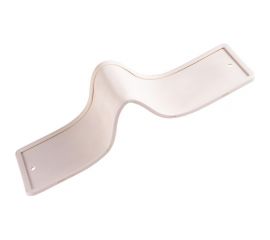 Силиконовая рамка номерного знака без адаптера DolleX белая SPL-66 