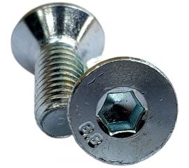 Винт ZAMETAL М5х18 пр. 8.8, с пот. гол., в/ш, DIN 7991, оц., 500 шт ZA515636 