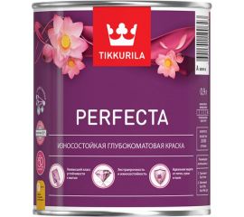 Краска TIKKURILA PERFECTA износостойкая, интерьерная, глубокоматовая, база A 0,9л 700010598 51844 