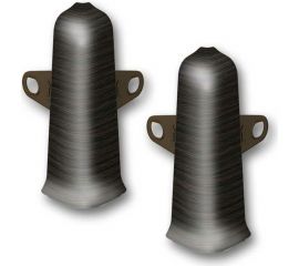 Наружный угол для плинтуса DECONIKA (55 мм; 303 Венге темный; 2 шт.) Д-П55-Нк-Ф2 303 ВНГ ТЕМ 