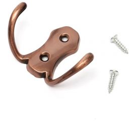 2-х рожковый крючок СКОБЯНОЙ РР медь 007658 