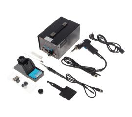 Паяльная станция REXANT с паяльником и демонтажным паяльником с оловоотсосом 200-480c, r048 12-0735 