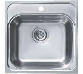 Мойка ALVEUS BASIC 140 NAT-90 465х465 мм, 1X в комплекте с сифоном 1102384 1100905 