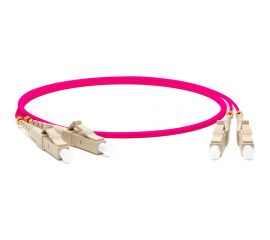 Волоконно-оптический патч-корд Hyperline FC-D2-504-LC/PR-LC/PR-H-3M-LSZH-MG шнур MM 50/125 243489 