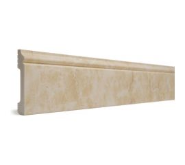 Напольный плинтус Decor-Dizayn ударопрочный, влагостойкий, юрский мрамор, 79х13х2400 мм 005-10 