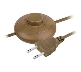 Шнур Navigator NPS-FS01-170-2x0.5-BR, 1.7м, с выключателем, коричневый 61718 