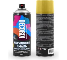 Аэрозольная эмаль Decorix (металлик; глянцевая; акриловая; золото; 520 мл) 0103-04 DX 