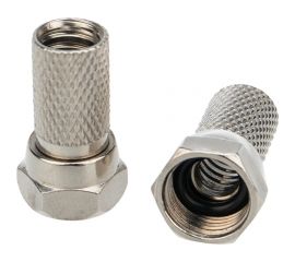 F-разъем PROCONNECT RG-6, SAT, с резиновым уплотнителем 100 шт 05-4005-4 