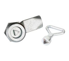 Замок под трехгранный ключ ТРИЗАМ цинк, d-9 мм, с ригелем и ключом ЗЧВ.М.2.79.1060.КМ TRZ0045 