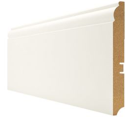 Плинтус Белый МДФ (2400х16х100 мм) Hannahholz 61.04.120305.01 
