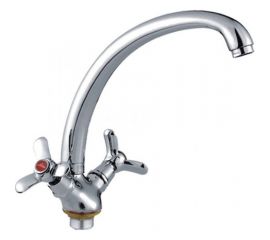 Смеситель для кухни LEDEME крест керамика L4212-2 806906 