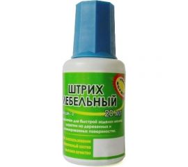 Мебельный штрих Локри цвет белый, 20 мл ШМ белый 