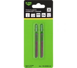 Пилки по дереву 60/85 мм, 1.7 мм, BIM, CLEAN CUT, Laminate, 2 шт D.BOR D-105-085B3-02 