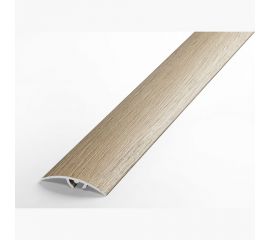 Порог разноуровневый алюминиевый ЛУКА (41 мм, 1,8 м, ламинированный, Дуб беленый) УТ000008717 